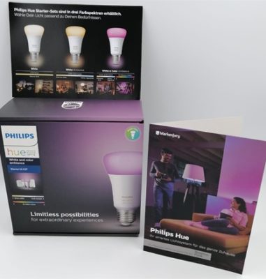 Philips Hue White & Color Ambiance Starter-Kit – Smarte Lichtsteuerung: Alexa, Licht an