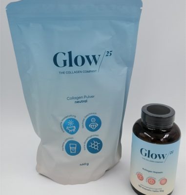 Glow/25 – Kollagen für Haut, Haare, Nägel, gesunde Knochen und Gelenke