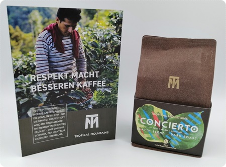 Tropical Mountains Concierto Kaffeebohnen - Qualitätskaffee von einer familiengeführten Kaffeeplantage