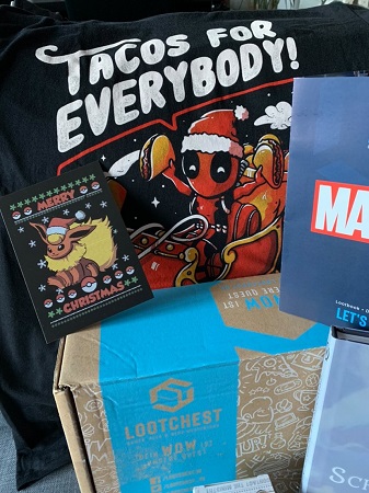 Lootchest Box Dezember – Unboxing für Gamer, Nerds und Geeks